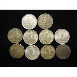 10-1944-D US/PHILIPPINES SILVER 20 CENTAVOS