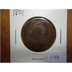 1801 US LARGE CENT (FINE) SOME SCRATCHES