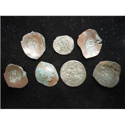 7 ANCIENT COINS FUN TO ATTRIBUTE AND LOOK AT