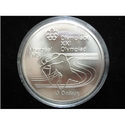 1975 CANADA $10 SILVER OLYMPICS (PF LIKE) COIN