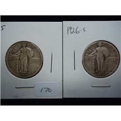 1925 & 26-S STANDING LIBERTY QUARTERS