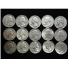 15 ASSORTED WASHINGTON SILVER QUARTERS