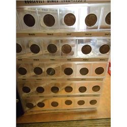 COMPLETE ROOSEVELT DIMES SET 1946-08 133 COINS