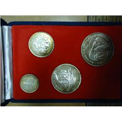 1972 BAILIWICH OF JERSEY 4 COIN SILVER MINT SET