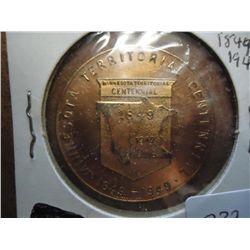 1849-1949 MINNESOTA TERRITORIAL CENTENNIAL TOKEN