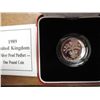 Image 1 : 1989 UNITED KINGDOM SILVER PROOF PIEDFORT 1 POUND