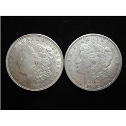 2-1921 MORGAN SILVER DOLLARS