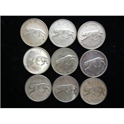 9-1867-1967 CANADA SILVER 25 CENTS
