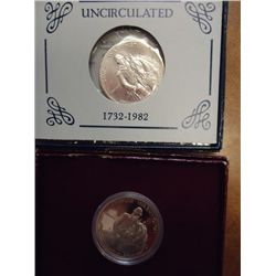 1982 D/S  WASHINGTON HALF DOLLARS UNC & PF .7234