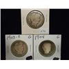 Image 1 : 1902,03-S & 04 BARBER HALF DOLLARS