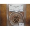 Image 1 : 1967 SMS JEFFERSON NICKEL PCGS MS67