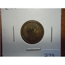 1863 BRASS CIVIL WAR TOKEN