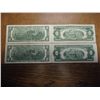 Image 2 : 1953,63,76 & 2003 $2 US BILLS 2-RED SEALS & 2-FRNS