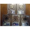 Image 2 : ALL 5 2004-P STATE QUARTERS PCGS MS66