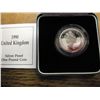 Image 2 : 1990 UNITED KINGDOM SILVER PF 1 POUND COIN