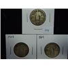 Image 1 : 1926,28 & 29 STANDING LIBERTY QUARTERS