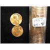 Image 1 : ROLL OF 50-RED BU 1957 LINCOLN WHEAT CENTS