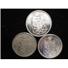 Image 1 : 3-1964 CANADIAN SILVER 50 CENTS 2 (UNCS)