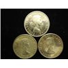 Image 2 : 3-1964 CANADIAN SILVER 50 CENTS 2 (UNCS)