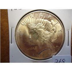 1923 PEACE SILVER DOLLAR (UNC)