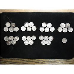 36 MINI STERLING SILVER PRESIDENT TOKENS 42 GRAMS