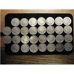 30 ASSORTED 1920'S BUFFALO NICKELS