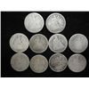 Image 1 : 10 ASSORTED SEATED LIBERTY DIMES 30'S-80'S