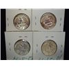 Image 2 : 1961,62,63 & 64 PROOF WASHINGTON SILVER QUARTERS