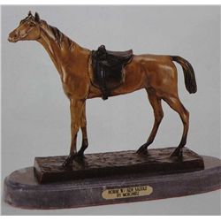 "Horse With Side Saddle" Bronze Sculpture - Moigniez