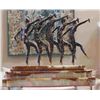 Image 3 : Chiparus - "Chorus Line" -Bronze And Ivory Sculpture