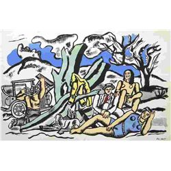 Fernand Leger Original Lithograph "La Partie De La Campagne"