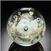 Image 1 : Art Glass Gold Leaf Bubble Sphere 3.5" Dia