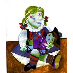 Picasso "Portrait Of Maya With Doll"