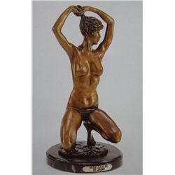 "Nude Dancer" Bronze Sculpture - Colinet