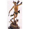 Image 2 : "Angel With Cherubs" Bronze Sculpture - Giraud