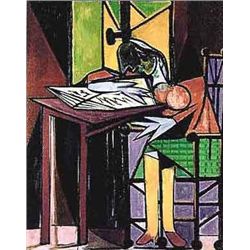 Picasso "Girl Reading At Desk"