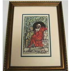 Antique Salvador Dali  1947 Lithograph