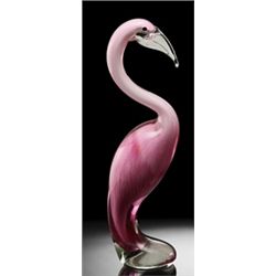 Art Glass Pink Flamingo - Hand Crafted