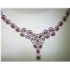 Image 1 : 14K GOLD RUBY AND DIAMOND NECKLACE