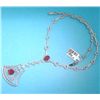 Image 1 : 18K GOLD RUBY AND DIAMOND NECKLACE