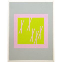 Albers Silkscreen Interaction Of Color, 1963