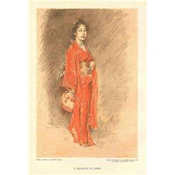 Blum "A Daughter Of Japan" Chromolithograph