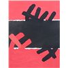Image 1 : Giuseppe Capogrossi "Surface Rouge Et Noire" Pochoir (1957)