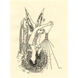 Jean Cocteau Copper Plate Engraving
