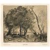 Image 1 : Jean-Baptiste Corot Etching "Le Lac"