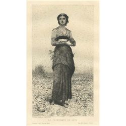 Francois Feyen-Perrin Original Etching "Le Printemps De 1872"