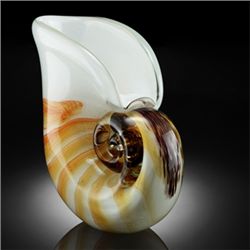 Art Glass Nautilus Shell