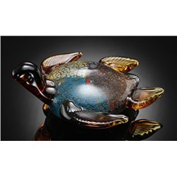 Beautiful Art Glass Sea Turtle