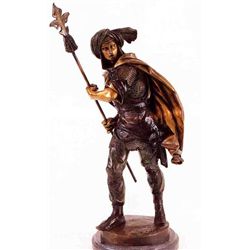 "Persian Soldier" Bronze Sculpture - Pieaut