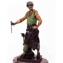  Blacksmith  Bronze Sculpture - Picault